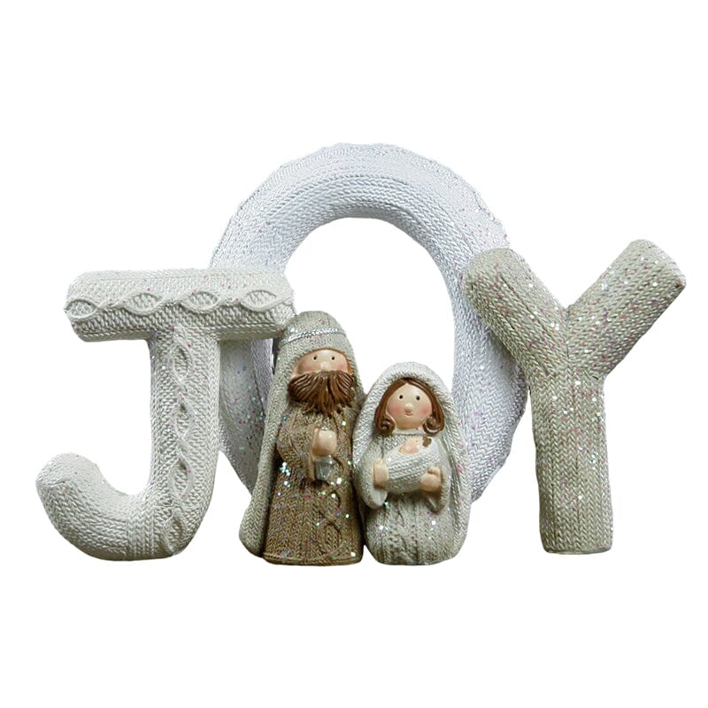 Håndlavet Nativitetsstatue Familie Dekoration
