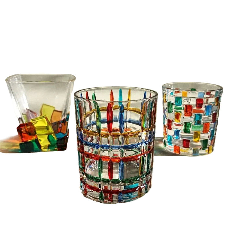 Håndmalet Murano Glas Drikkeglas