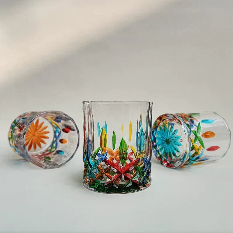 Håndmalet Murano Glas Drikkeglas