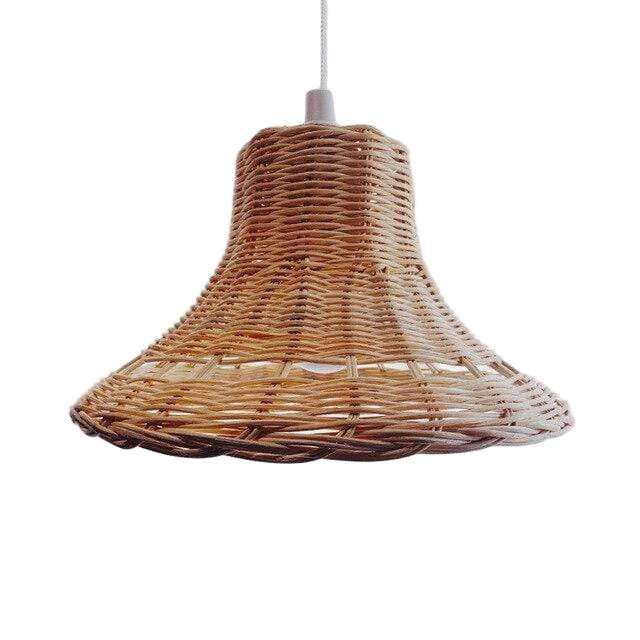 Håndvævet Rattan Loftslampe - Naturlig Hængende Belysning
