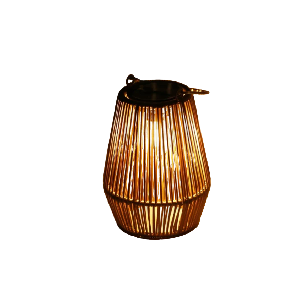 Håndvævet Solcellelampe til Haven