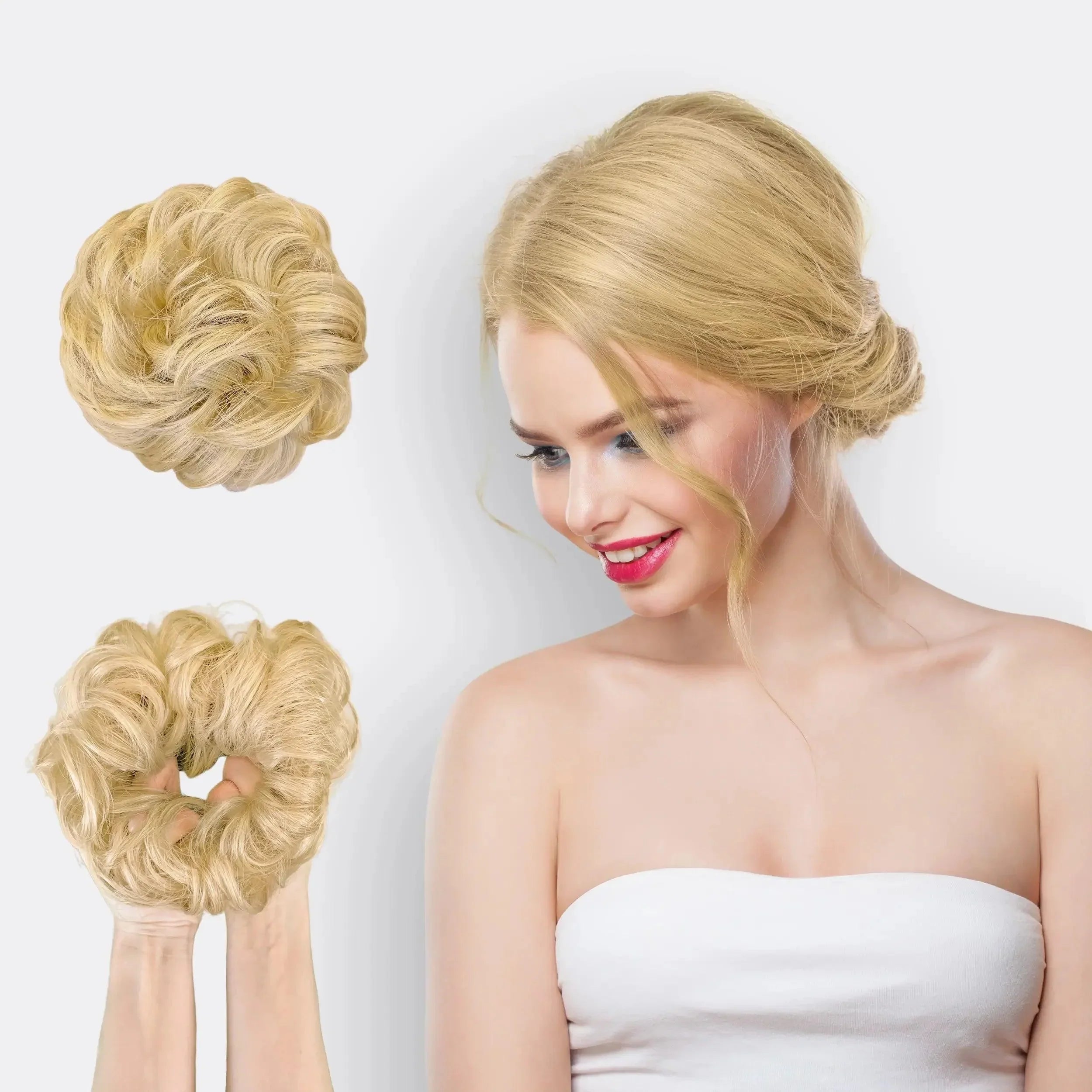 Hår Scrunchie til Hestehale og Bolle