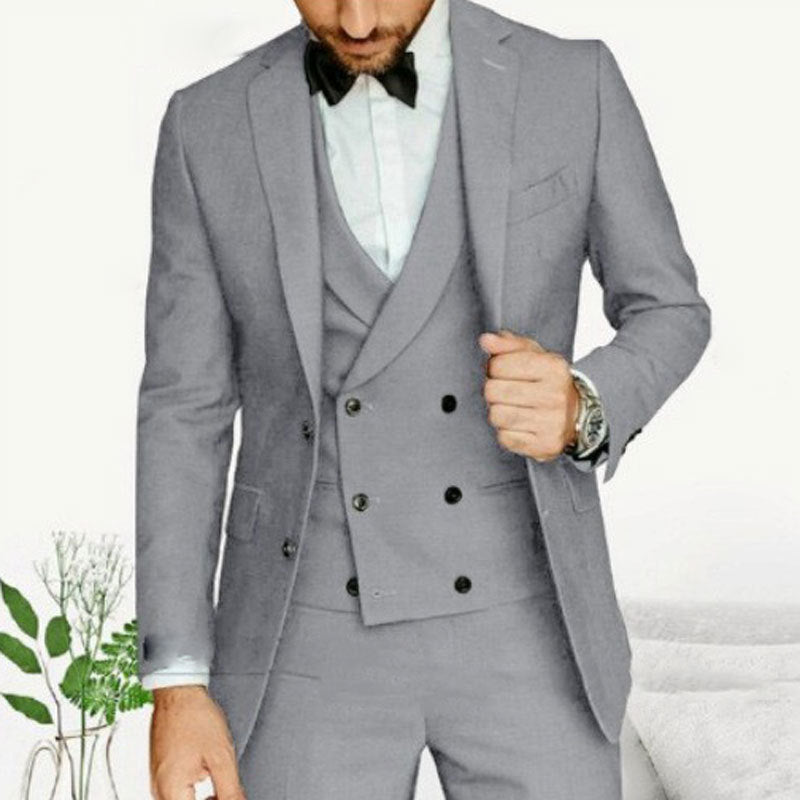 Herre 3-Delt Sæt Blazer Vest Bukser Klassisk