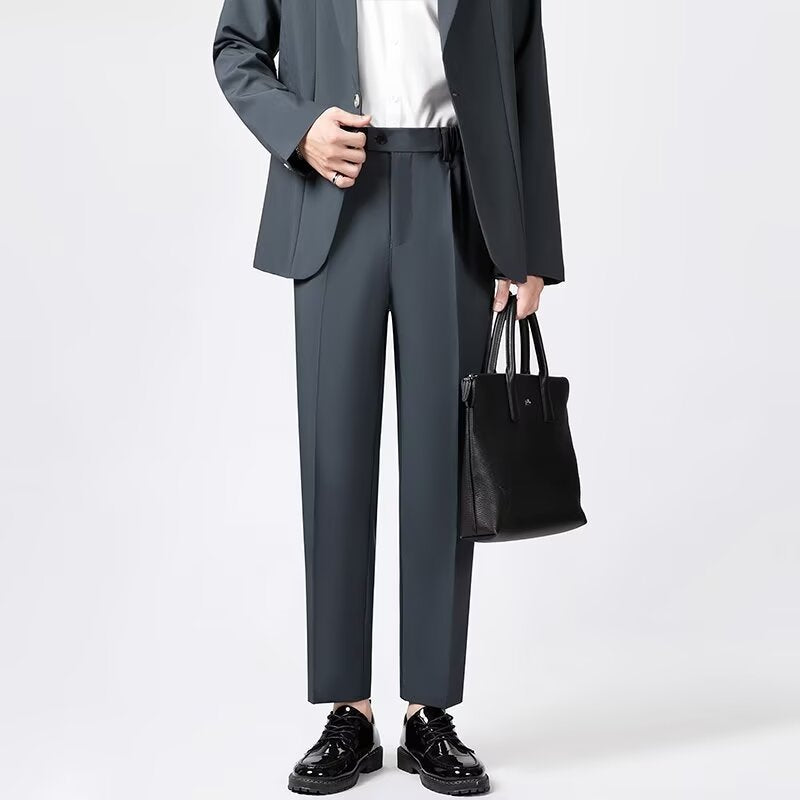 Herre Ankelbukser Slim Fit Uldblanding