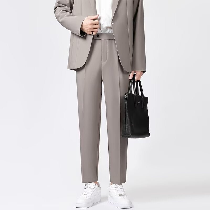 Herre Ankelbukser Slim Fit Uldblanding