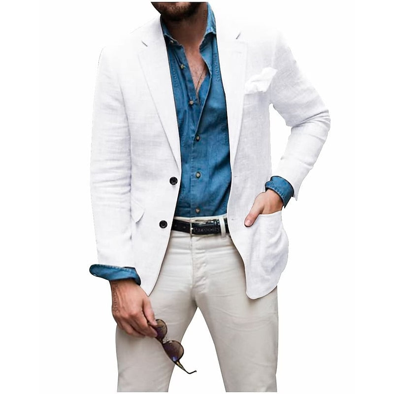 Herre Blazer Casual Stilfuld Jakke - Alsidig og Komfortabel Blazer Til Herre