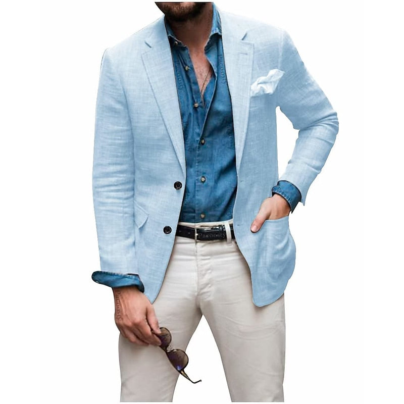 Herre Blazer Casual Stilfuld Jakke - Alsidig og Komfortabel Blazer Til Herre
