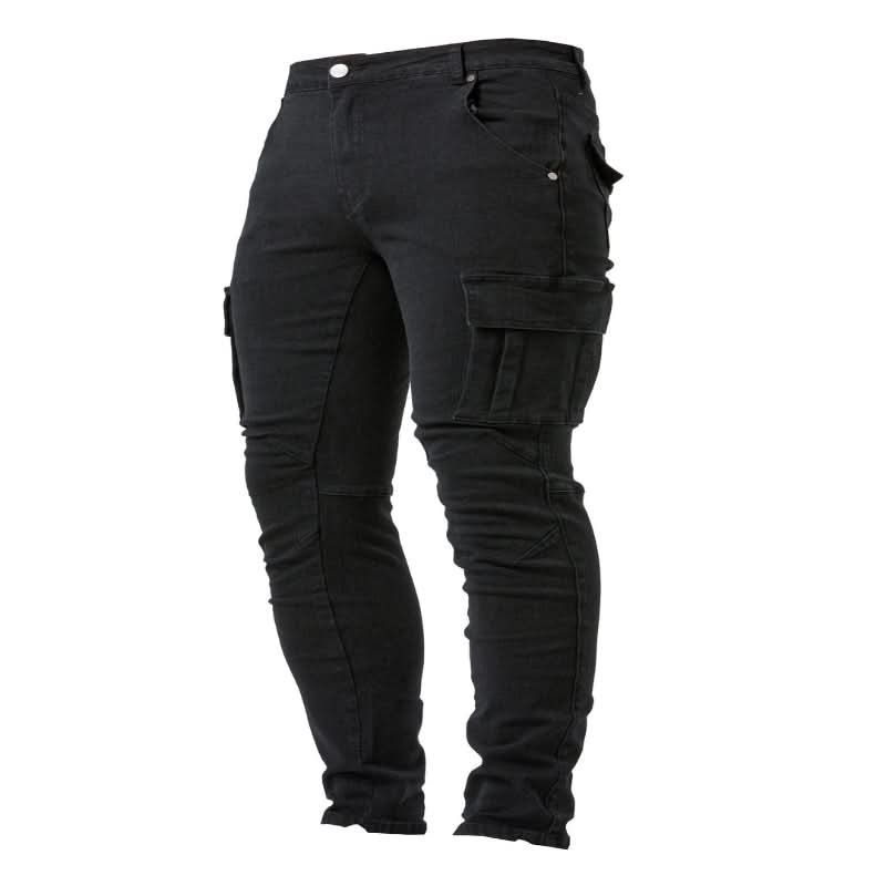 Herre Cargo Jeans Slim Fit Design