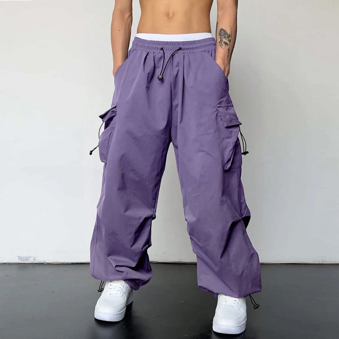Herre Cargo Joggers Justerbar Talje
