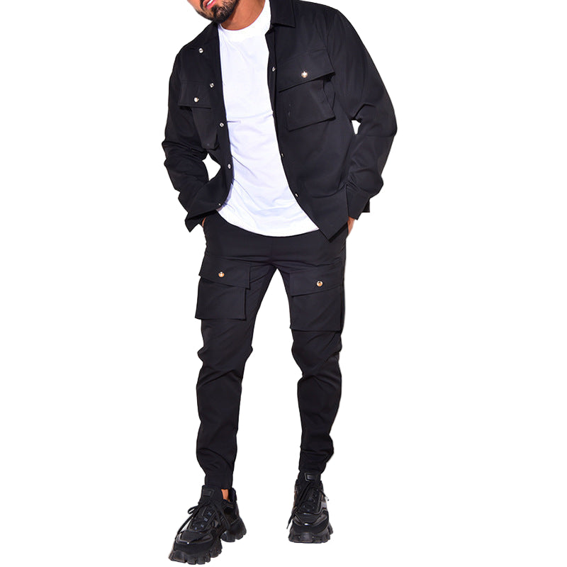 Herre Cargo Sæt Casual Stil