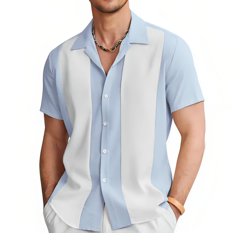 Herre Casual Skjorte Sommer Stil Polyester