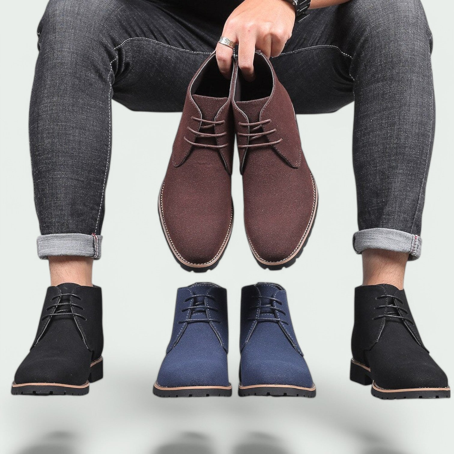 Herre Casual Støvler i Suede