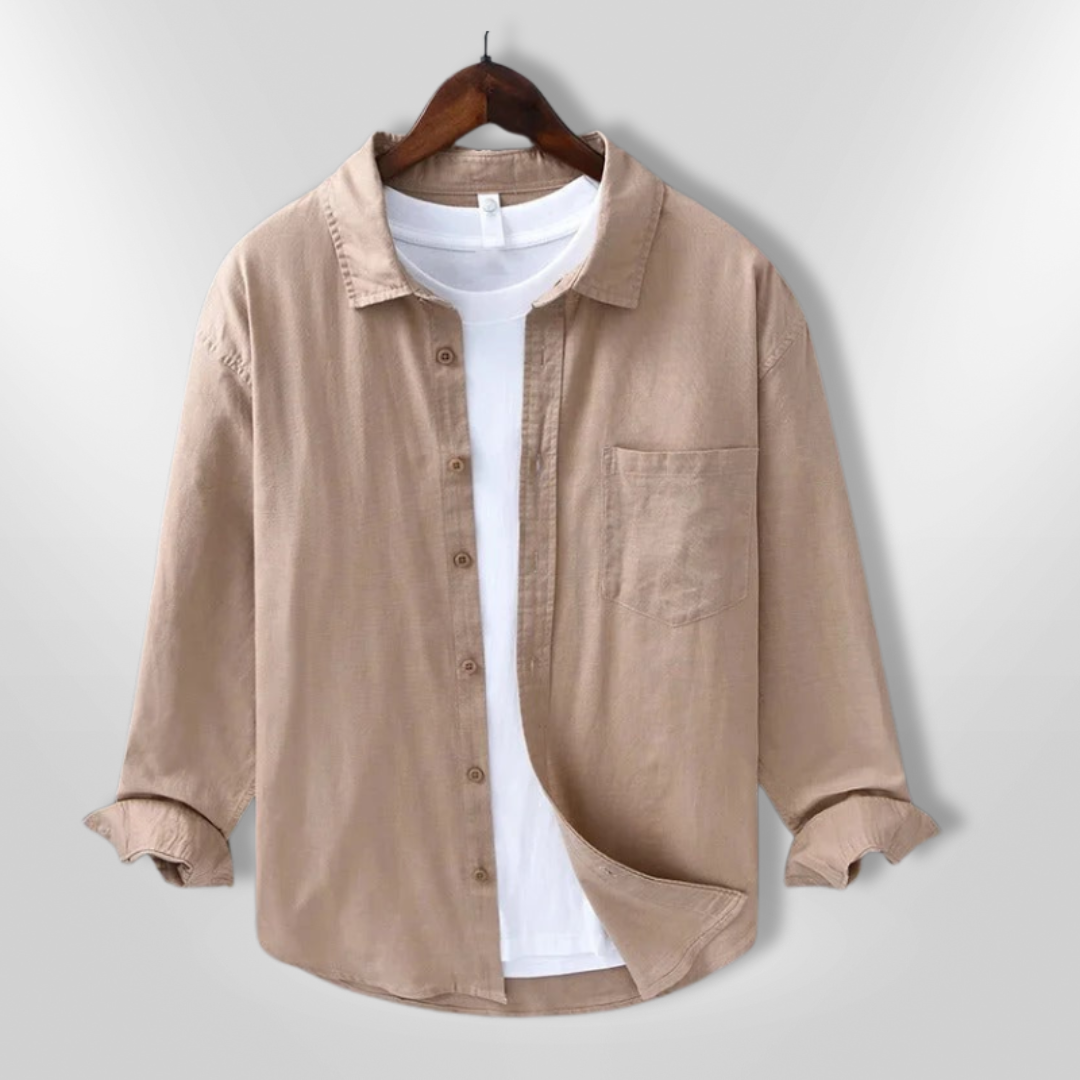 Herre Chemise Casual Let Åndbar Blødt Stof