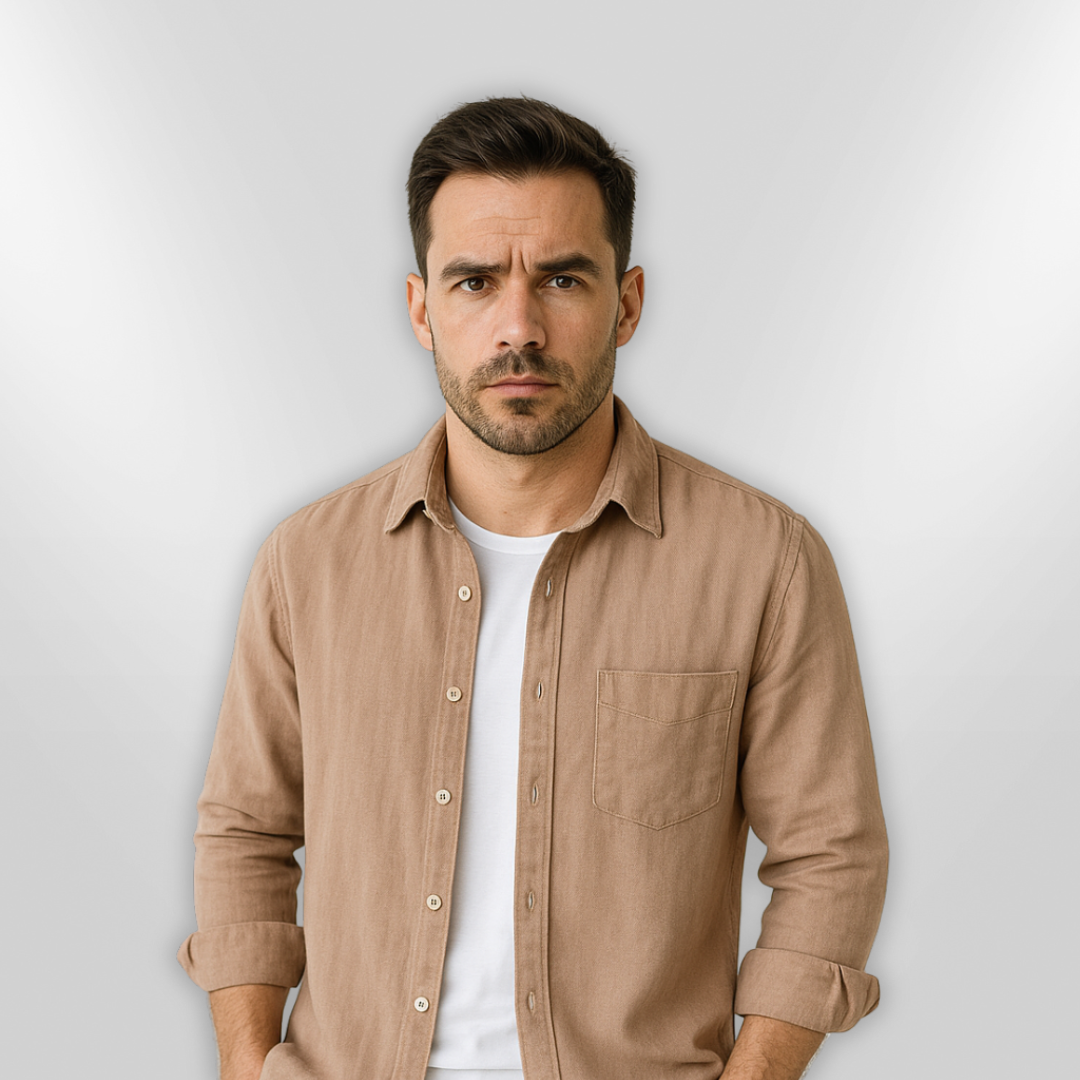 Herre Chemise Casual Let Åndbar Blødt Stof