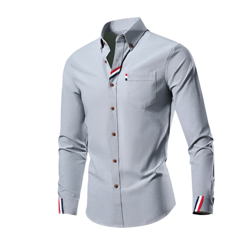 Herre Chemise Langærmet Med Elegant Design