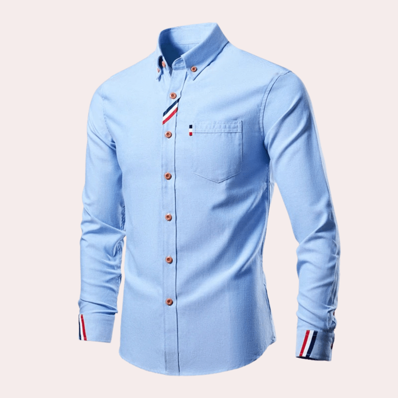 Herre Chemise Langærmet Med Elegant Design