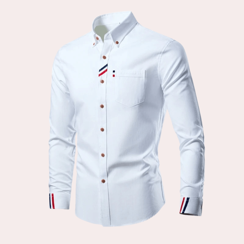 Herre Chemise Langærmet Med Elegant Design
