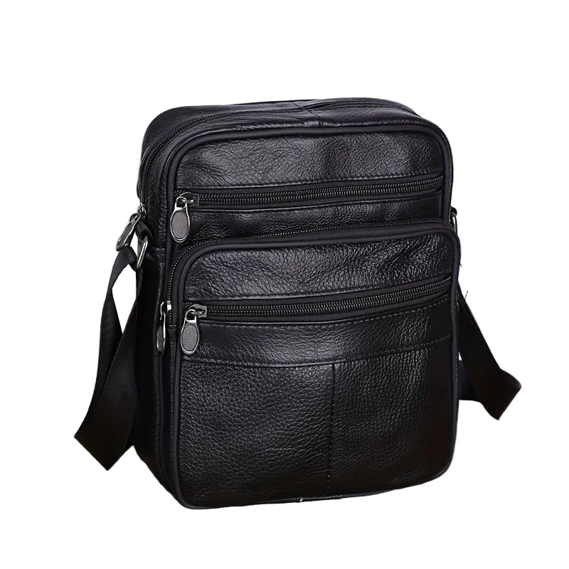 Herre Crossbody Taske Læder Justerbar Rem