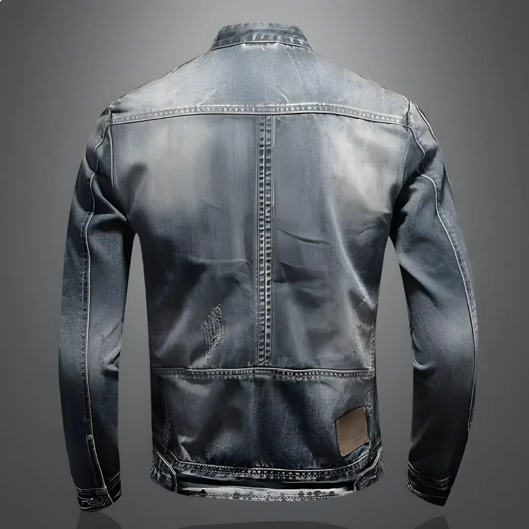 Herre Denim Jakke til Vinter med Moderne Design