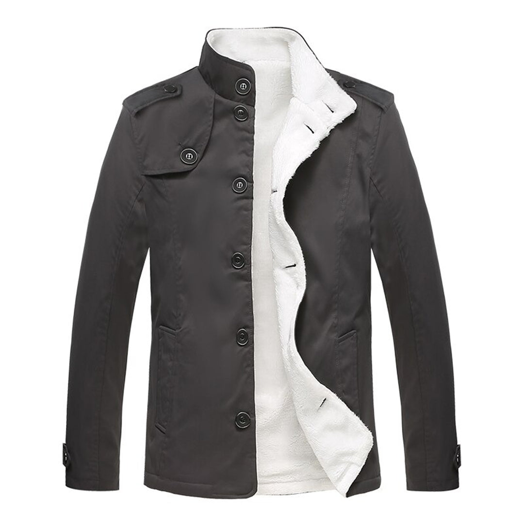 Herre Fleece-foret Casual Frakke