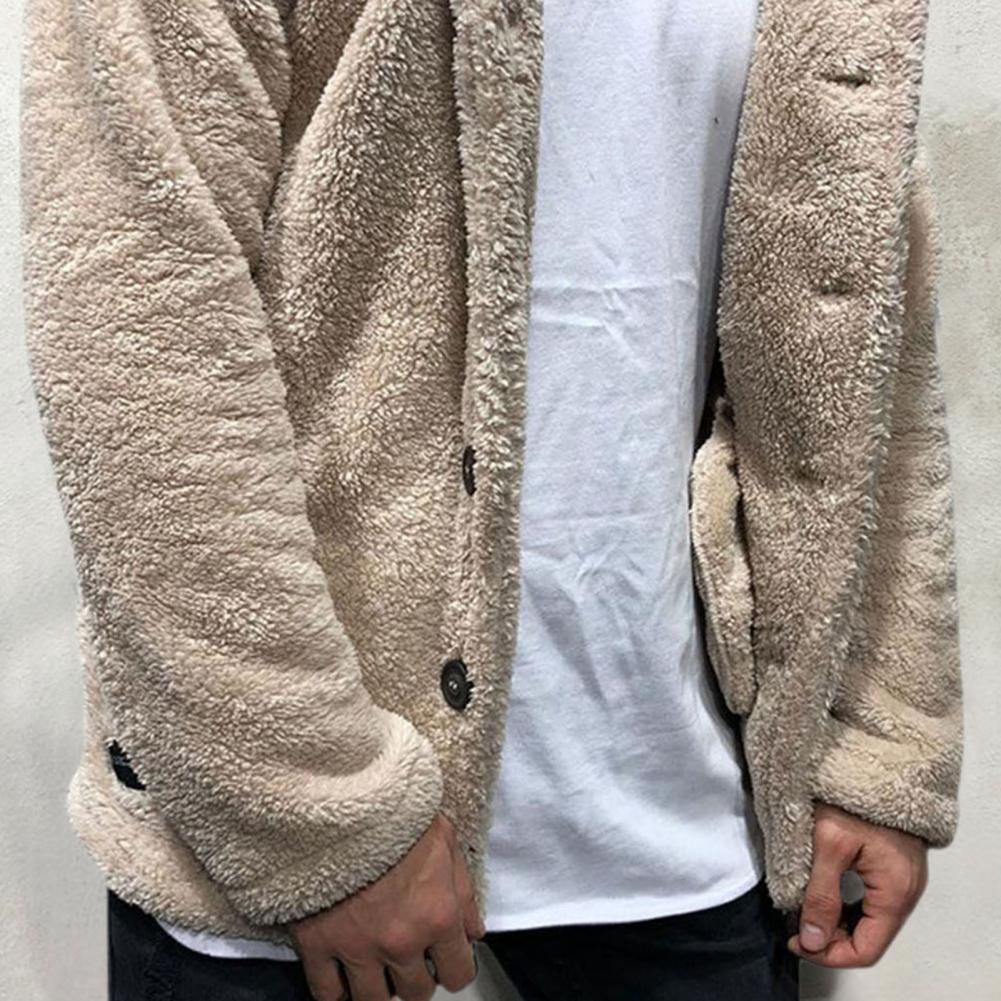 Herre Fleece Jakke Casual Stil