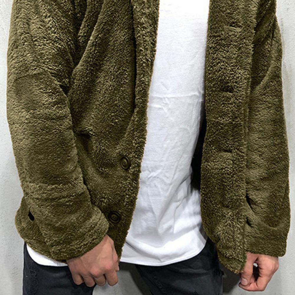 Herre Fleece Jakke Casual Stil