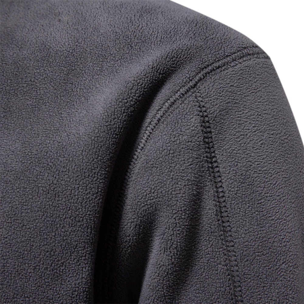 Herre Fleecejakke Pullover Design Lynlås Fleece