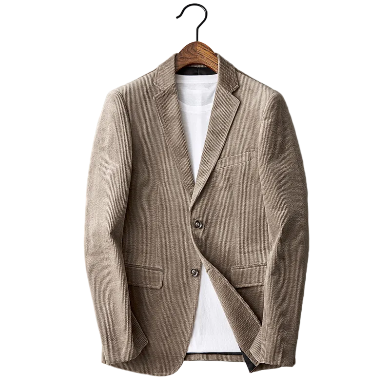 Herre Fløjlsblazer Klassisk Stil