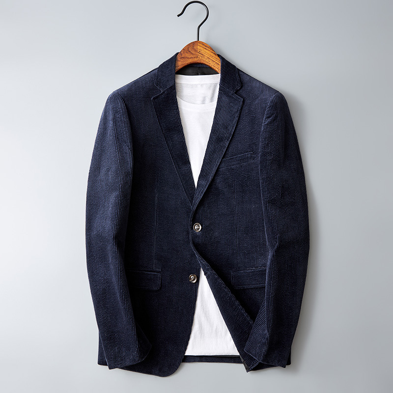 Herre Fløjlsblazer Klassisk Stil