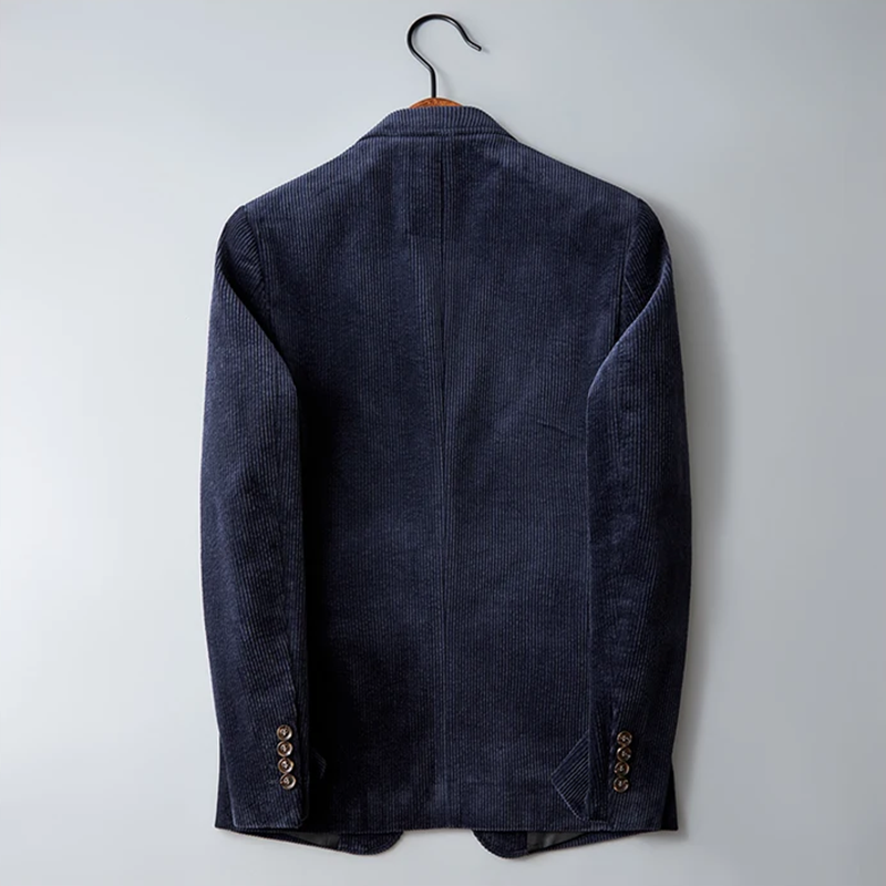 Herre Fløjlsblazer Klassisk Stil