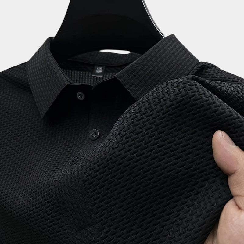 Herre Golf Skjorte Kortærmet Mesh