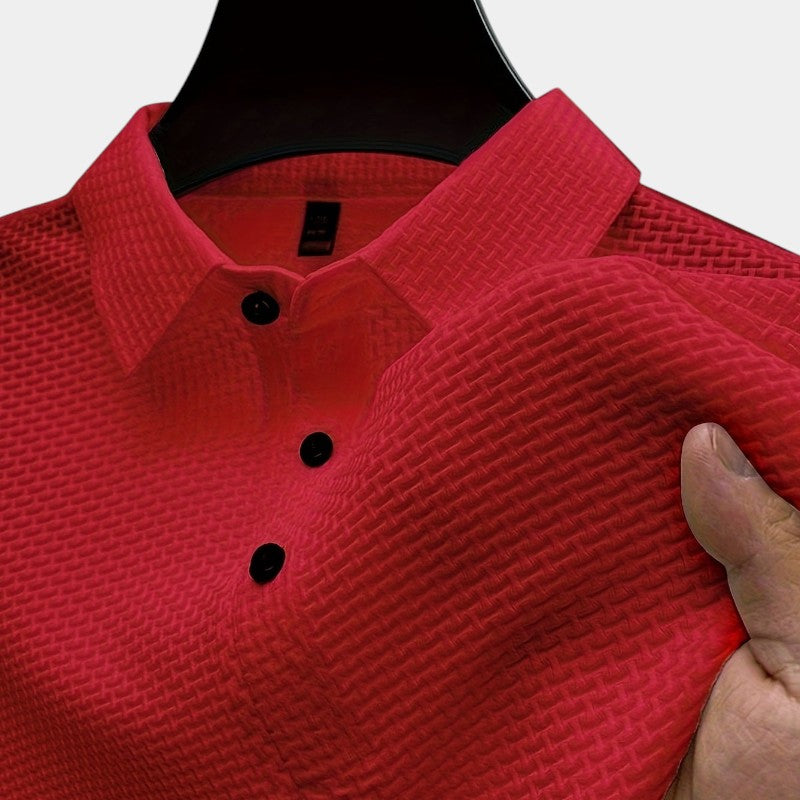 Herre Golf Skjorte Kortærmet Mesh