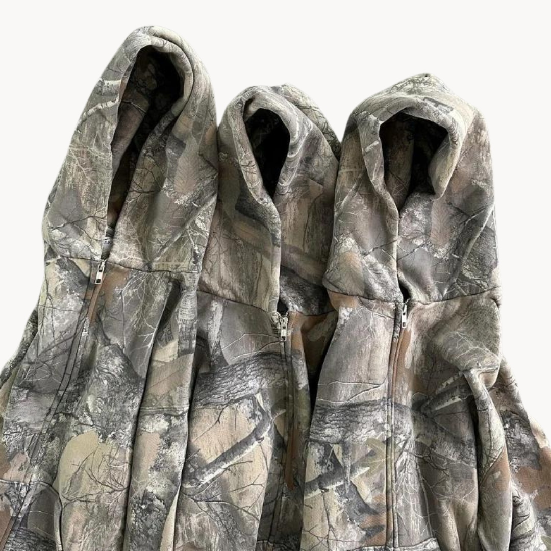 Herre Hoodie i Kamouflage Stil