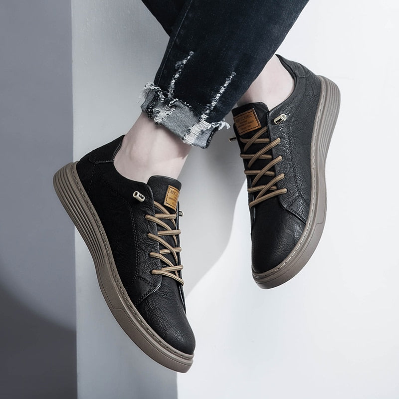 Herre Italienske Lædersko Dress Shoe Stil