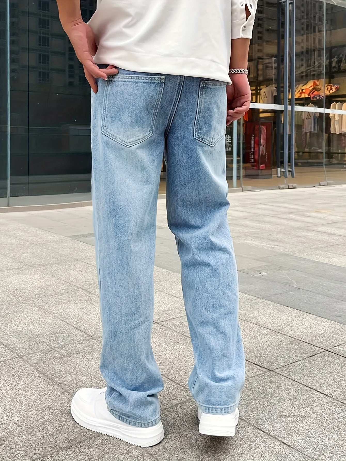 Herre Jeans Løs Pasform