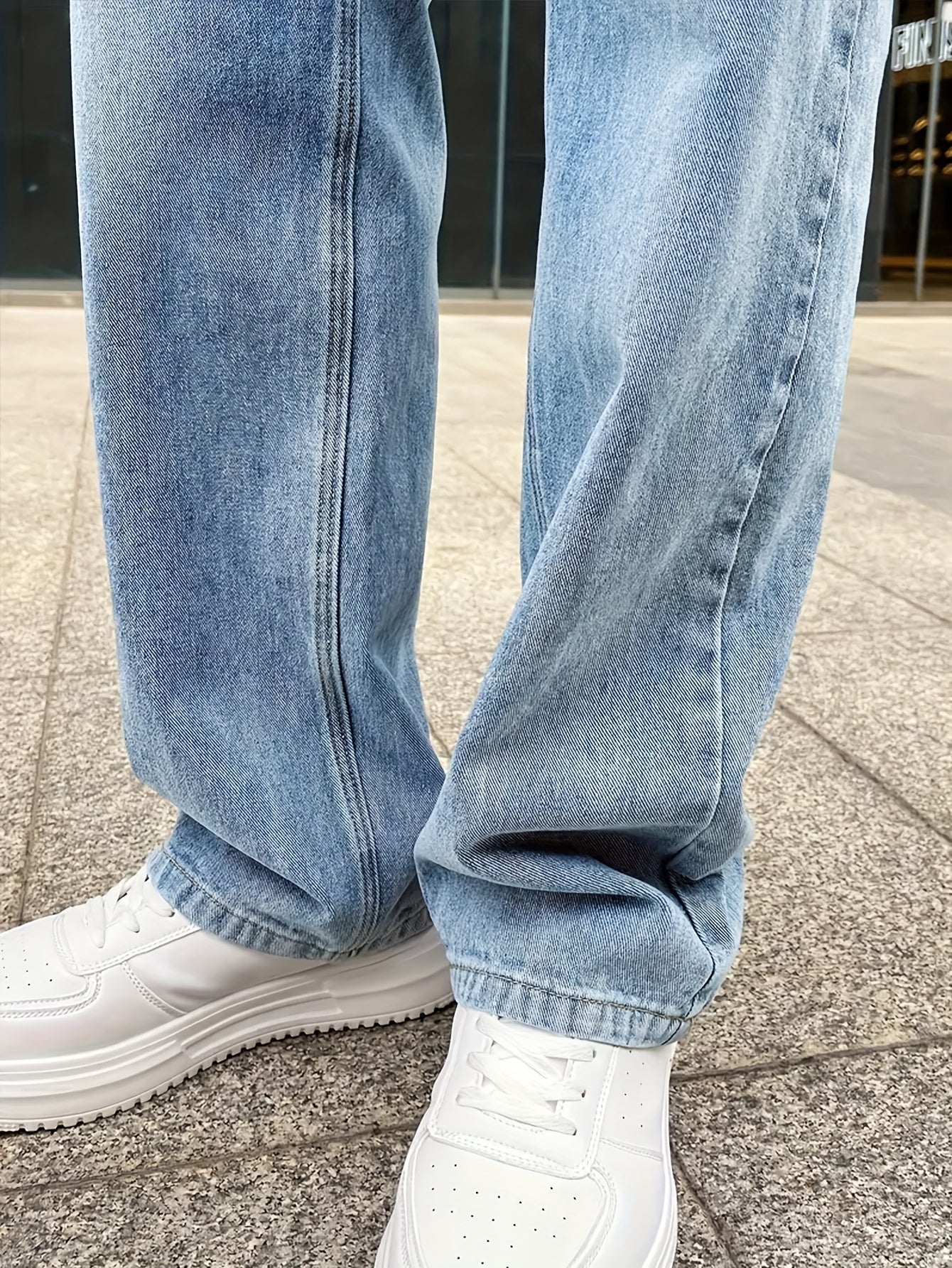 Herre Jeans Løs Pasform
