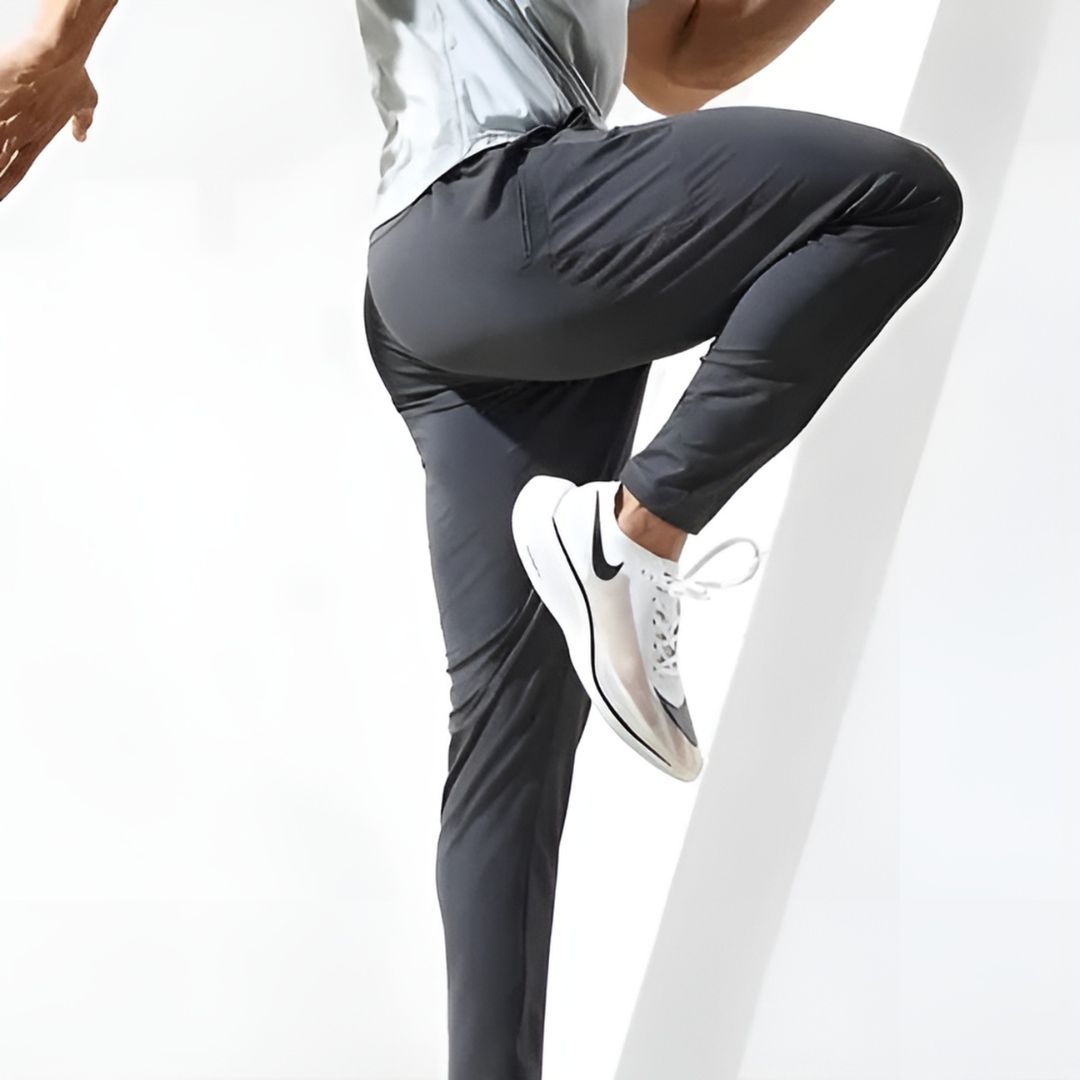 Herre Joggingbukser Tapered Fit Fugttransporterende Materiale