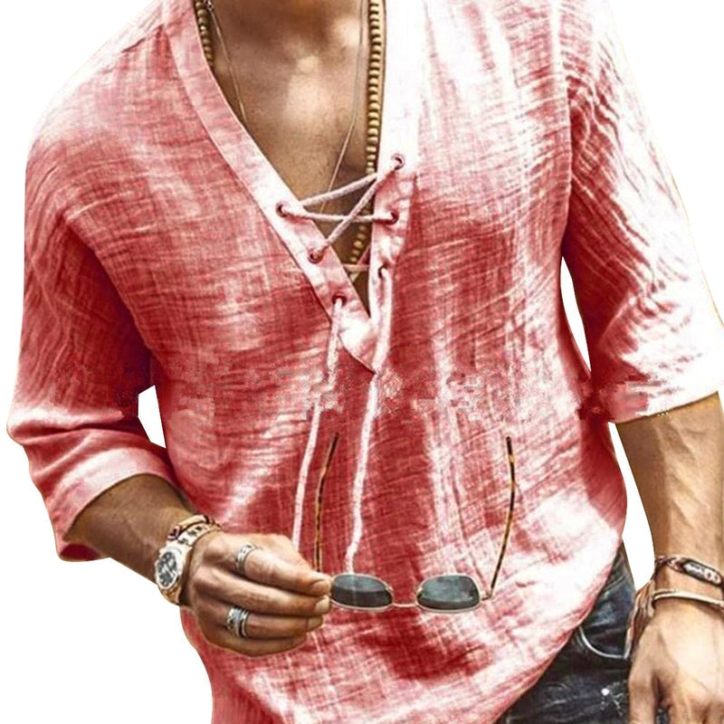 Herre Katoenen Bluse Afsnit Design
