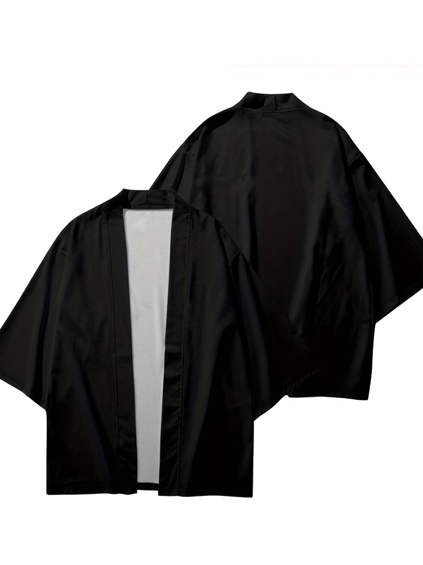 Herre Kimono i Japansk Stil med Åben Front