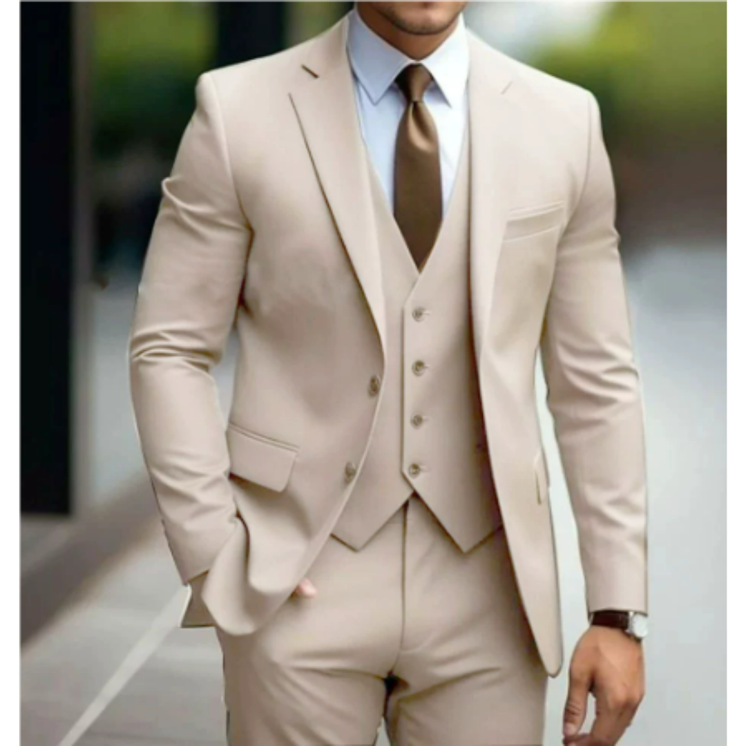 Herre Kostume 3-delt med Vest til Bryllup