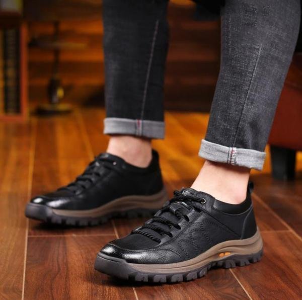 Herre Læder Sko Casual Stil
