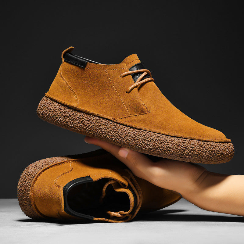 Herre Loafers Mid-Top med Snørebånd og Grippet Sål til Mænd