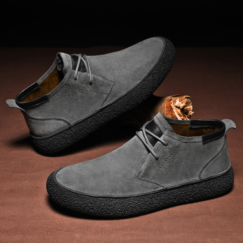 Herre Loafers Mid-Top med Snørebånd og Grippet Sål til Mænd