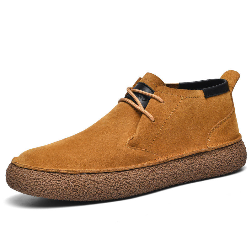 Herre Loafers Mid-Top med Snørebånd og Grippet Sål til Mænd