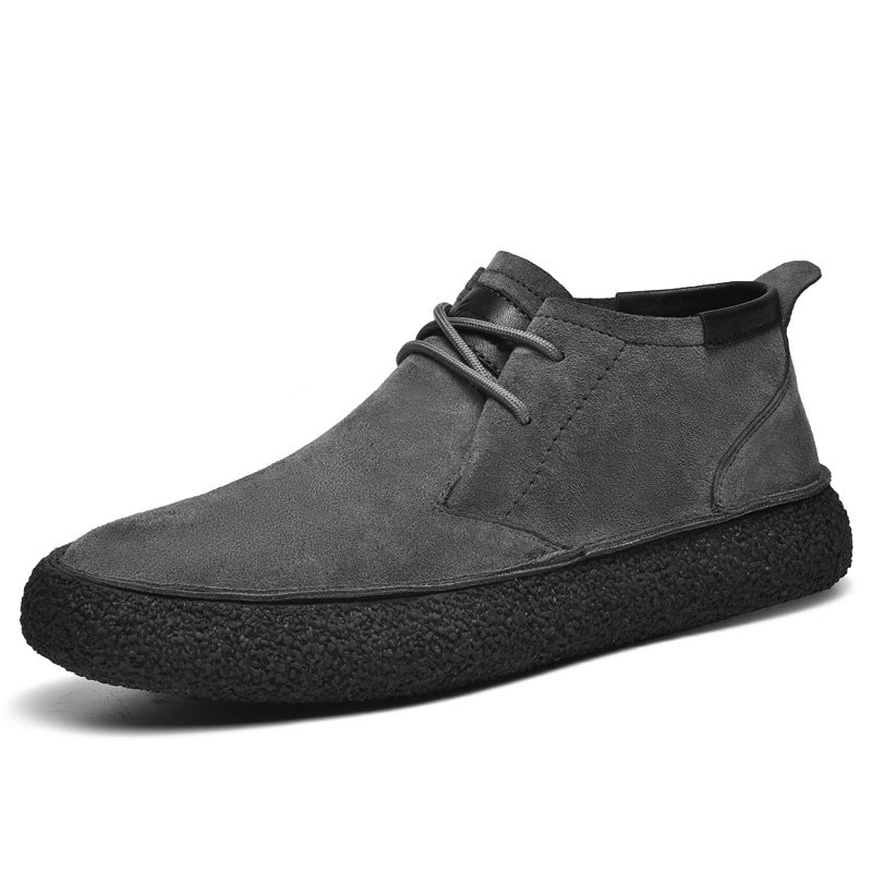 Herre Loafers Mid-Top med Snørebånd og Grippet Sål til Mænd