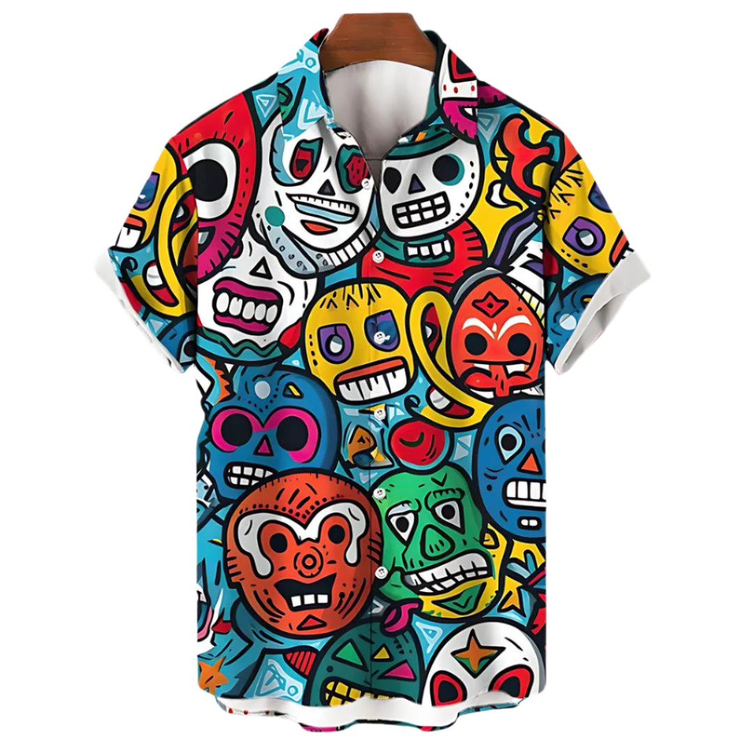 Herre Luchador T-shirt Afslappet Design