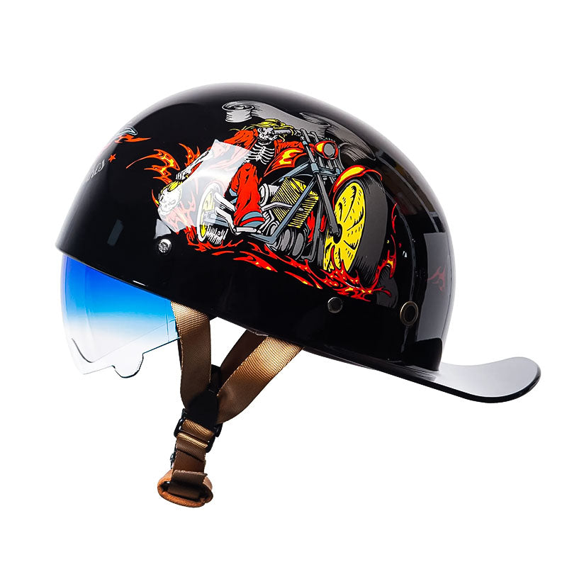 Herre Motorcykelhjelm Stilfuld