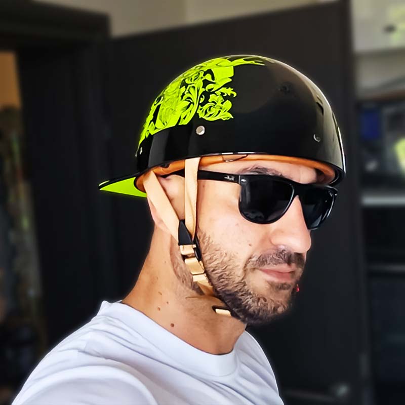Herre Motorcykelhjelm Stilfuld