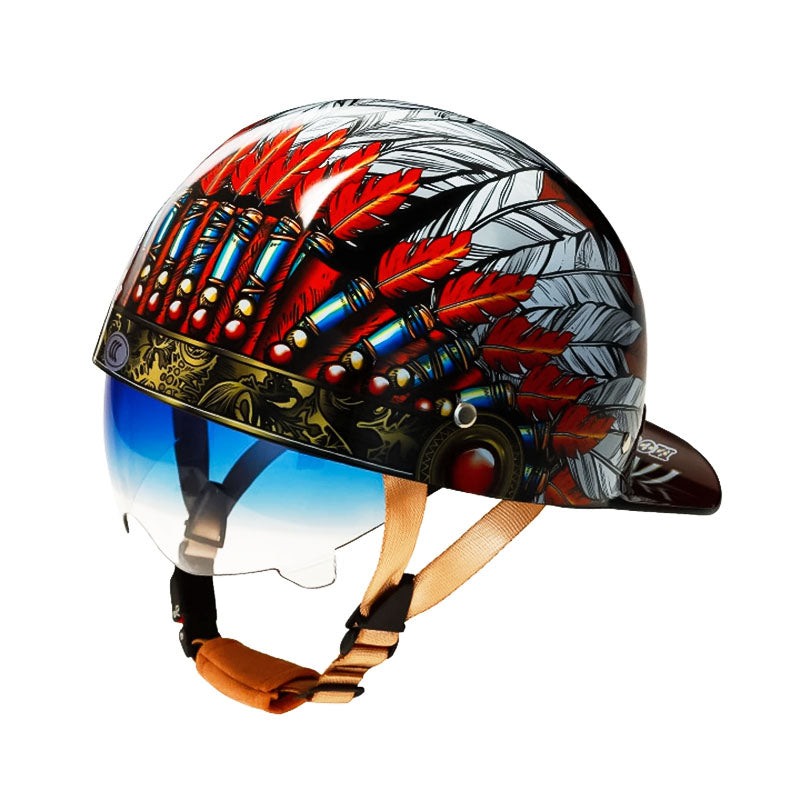 Herre Motorcykelhjelm Stilfuld
