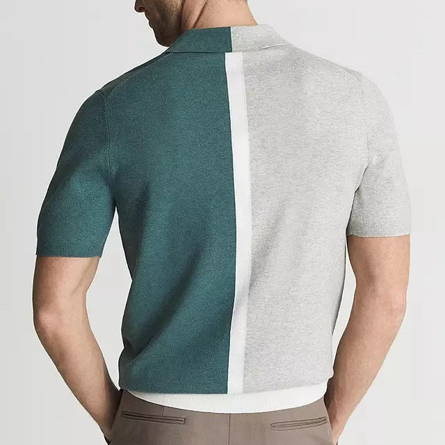 Herre Polo Shirt med Kontrastdetaljer